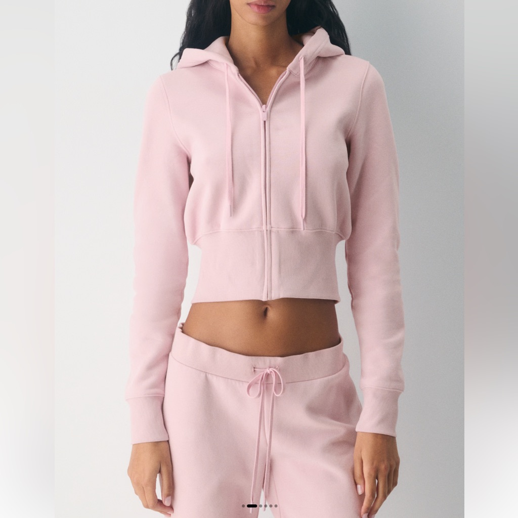 Aritzia Cozy Sweatfleece Snug Hi-Rib Zip Hoodie